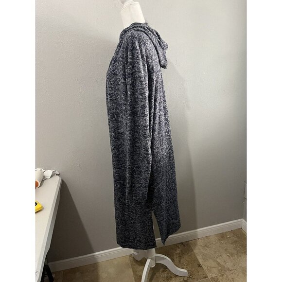 The Royal Standard Cardigan Women Small Lounge Wear Navy Blue Hooded - Picture 6 of 11